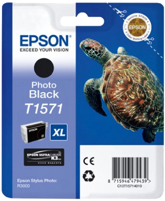 Cartucho de tinta preto fotográfico original Epson T1571 - C13T15714010