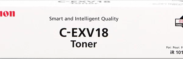 Cartucho de toner original preto Canon CEXV18 - 0386B002