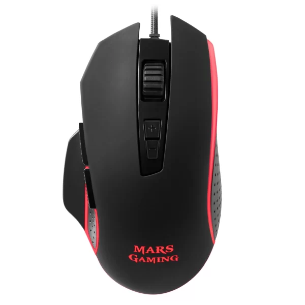 Rato MARS GAMING 4800 DPI, RGB, SOFTWARE, EXTENDED BASE, 8 BUTTONS - MM018