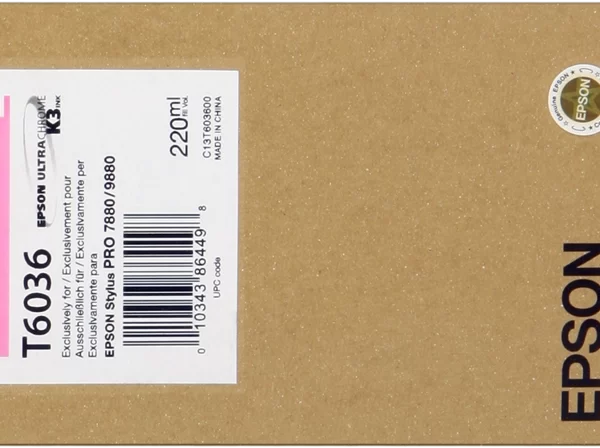 Epson T6036 Magenta Light Cartucho de Tinta Original - C13T603600