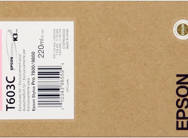 Epson T603C Magenta Light Cartucho de Tinta Original - C13T603C00