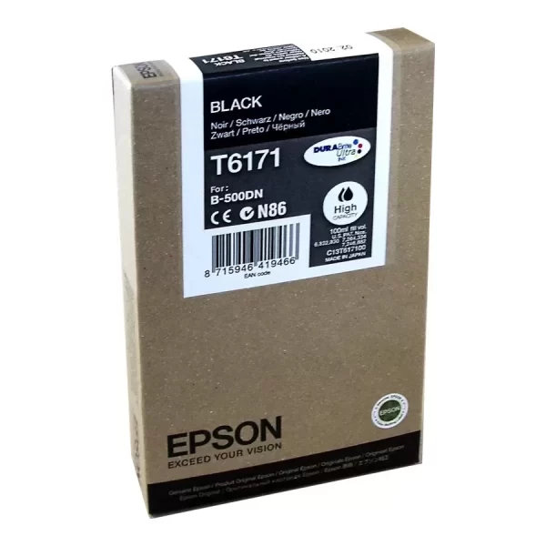 Epson T6171 Preto Cartucho de Tinta Original - C13T617100
