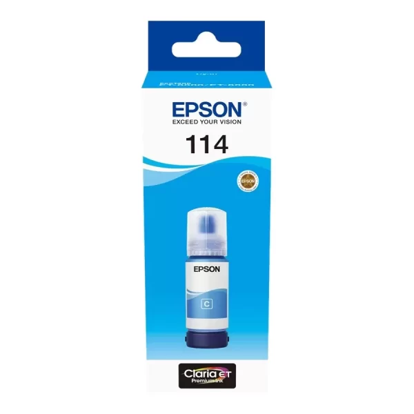 Frasco de tinta pigmentada Epson 114 cyan original - C13T07B240