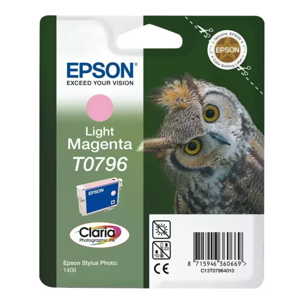 Cartucho de Tinta Original Epson T0796 Magenta Light - C13T07964010