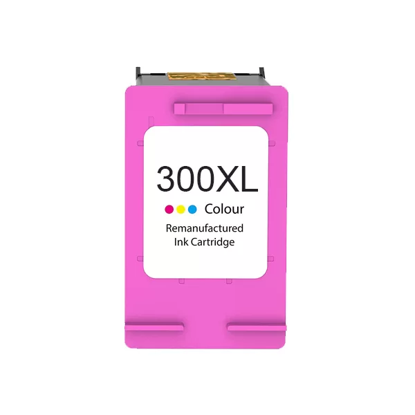 Cartucho de tinta colorido remanufaturado HP 300XL - Substitui CC644EE/CC643EE