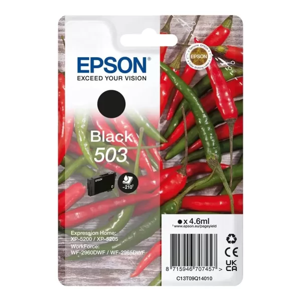 Cartucho de tinta preto original Epson 503 - C13T09Q14010