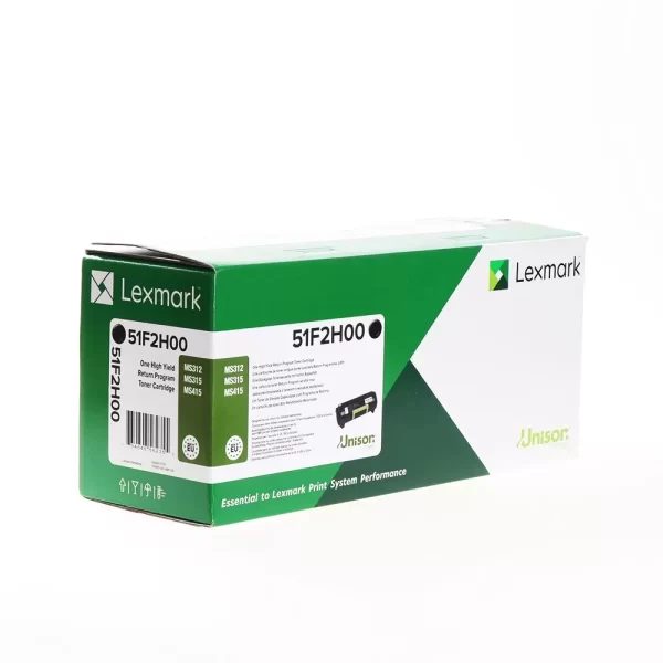 Cartucho de toner original preto Lexmark MS312/MS415 - 51F2H0E/512H (corporativo)