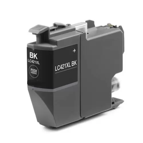 Cartucho de tinta genérico preto Brother LC421XL - substitui o LC421XLBK