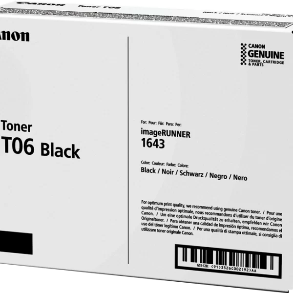 Cartucho de Toner Canon T06 Preto Original - 3526C002
