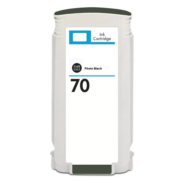 Cartucho de tinta pigmentado preto fotográfico HP 70 genérico - substitui C9449A
