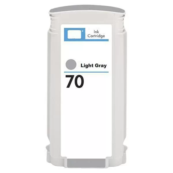 Cartucho de tinta de pigmento genérico cinza claro HP 70 - substitui C9451A