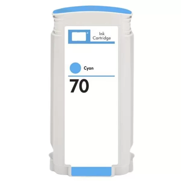 Cartucho de tinta de pigmento genérico HP 70 cyan - substitui C9452A