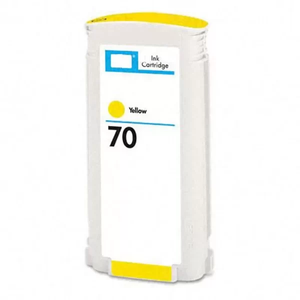 Cartucho de tinta de pigmento amarelo HP 70 genérico - substitui C9454A