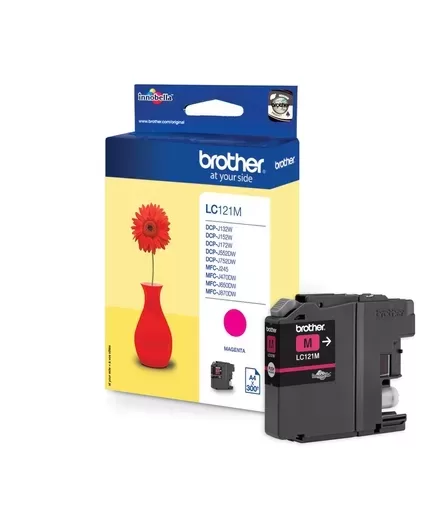 Cartucho de tinta original magenta Brother LC121 - LC121MBP