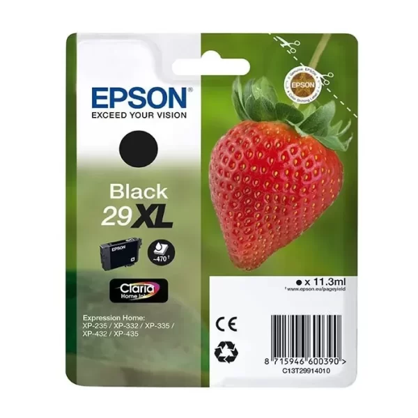 Cartucho de tinta preto original Epson T2991 (29XL) - C13T29914012