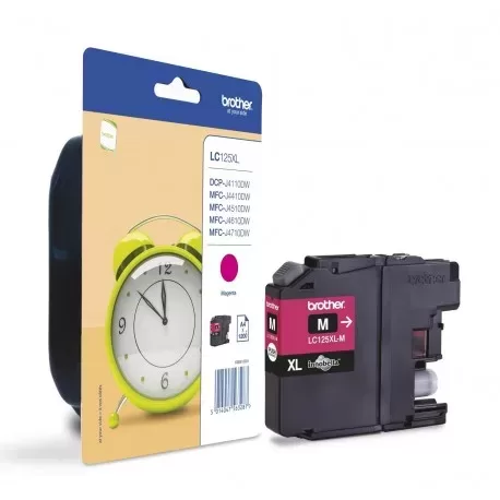 Cartucho de tinta original magenta Brother LC125XL - LC125XLMBP