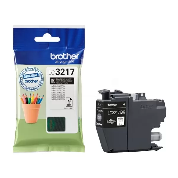 Cartucho de tinta original preto Brother LC3217 - LC3217BK