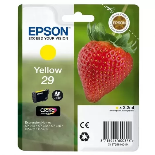 Cartucho de tinta original amarelo Epson T2984 (29) - C13T29844012