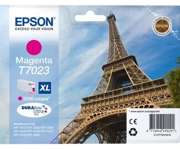 Cartucho de tinta original magenta Epson T7023 - C13T70234010