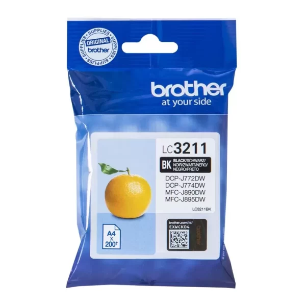 Cartucho de tinta original preto Brother LC3211 - LC3211BK