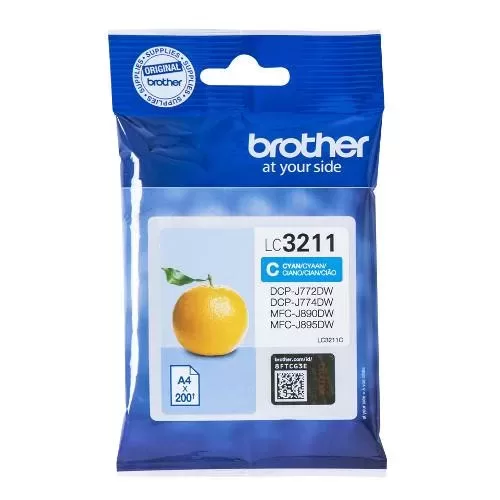 Cartucho de Tinta Brother LC3211 cyan Original - LC3211C