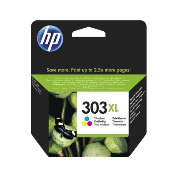 Cartucho de tinta original colorido HP 303XL - T6N03AE