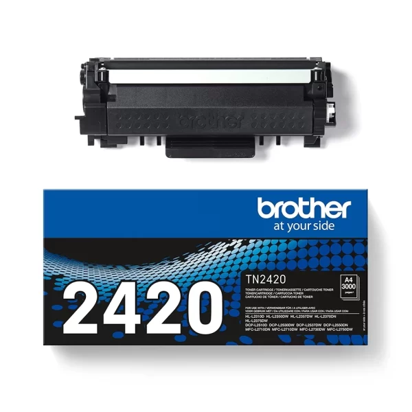 Cartucho de toner original Brother TN2420 preto