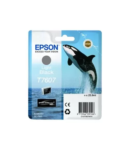 Cartucho de tinta original Epson T7607 Black Light - C13T76074010