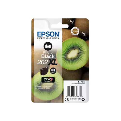 Cartucho de tinta original preto fotográfico Epson 202XL - C13T02H14010