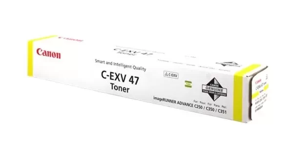 Cartucho de Toner Canon CEXV47 Amarelo Original - 8519B002