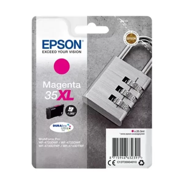 Cartucho de tinta magenta original Epson T3593 (35XL) - C13T35934010