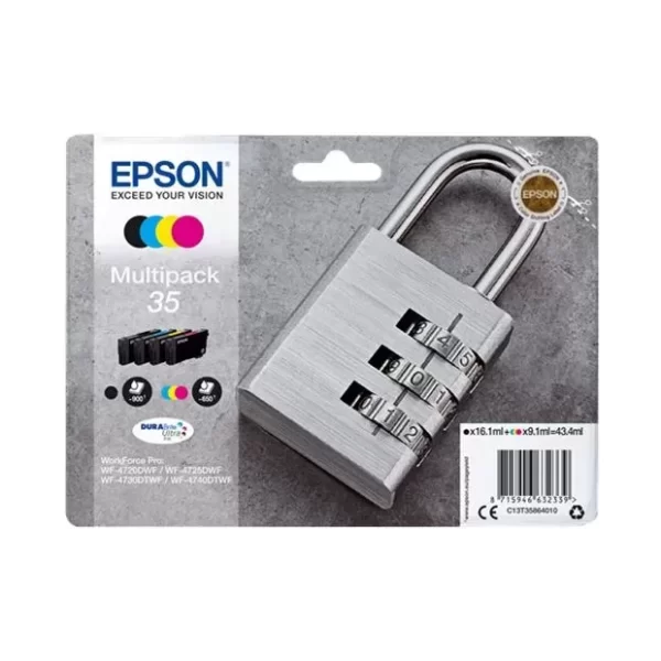 Pacote com 4 cartuchos de tinta originais Epson T3586 (35) - C13T35864010