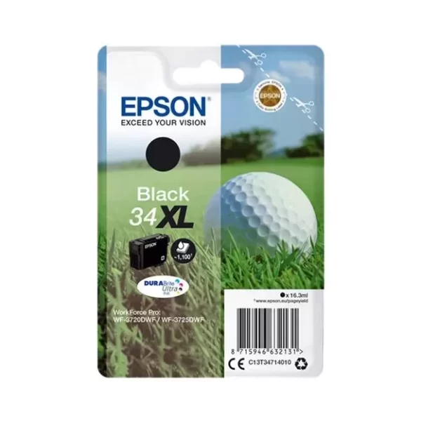 Cartucho de tinta original preto Epson T3471 (34XL) - C13T34714010
