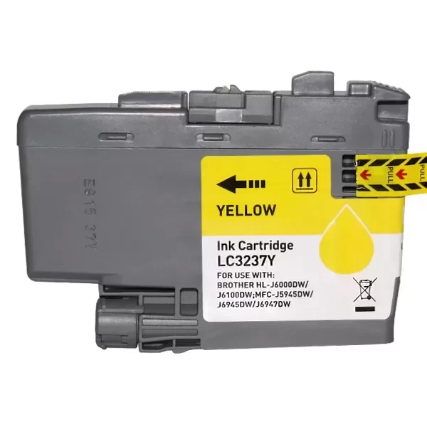 Cartucho de tinta de pigmento amarelo Brother LC3237 genérico - substitui LC3237Y