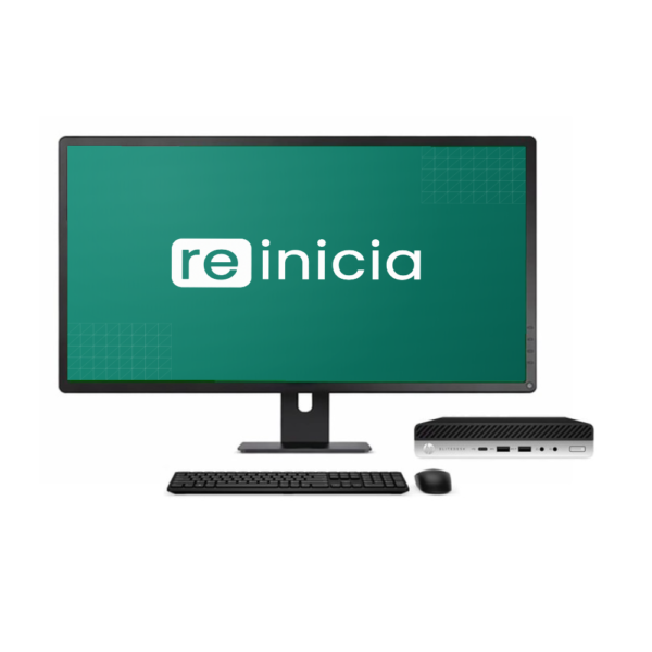 Desktop HP Pack HP 800 G5 Mini | i5-9500T | 16GB | SSD 512GB | Recondicionado Grade A+